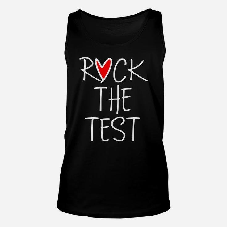 Rock The Test Funny School Professor Teacher Joke Unisex Tank Top
