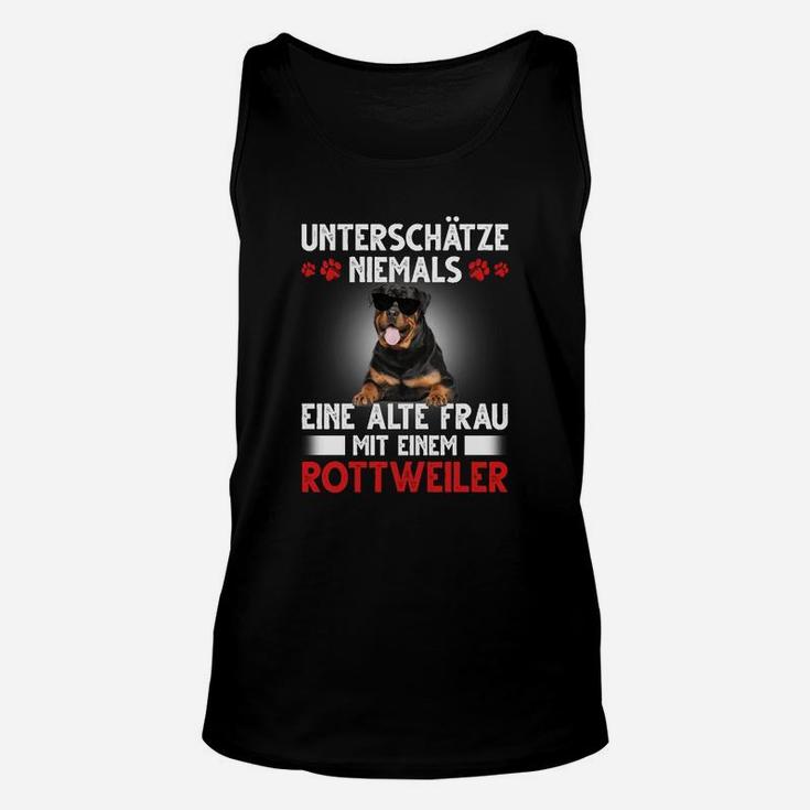 Rottweiler Unterschätze Niemals Eine Alte Frau TankTop