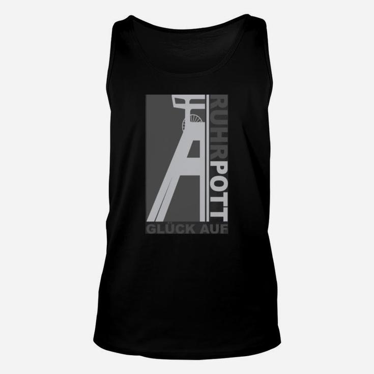 Ruhrpott Glück Auf Bergbau Herren Unisex TankTop mit Motiv