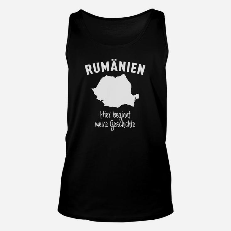 Rumänien Landkarte & Stolz Unisex TankTop - Meine Geschichte Beginnt