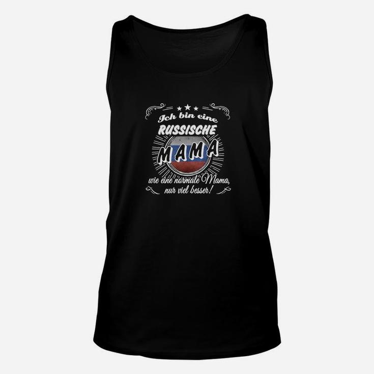 Russische Mama Unisex TankTop mit Spruch, Schwarzes Unisex TankTop für Mütter