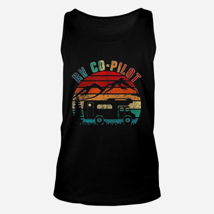 Rv Co Pilot Camping Funny Vintage Motorhome Travel Vacation Unisex Tank Top