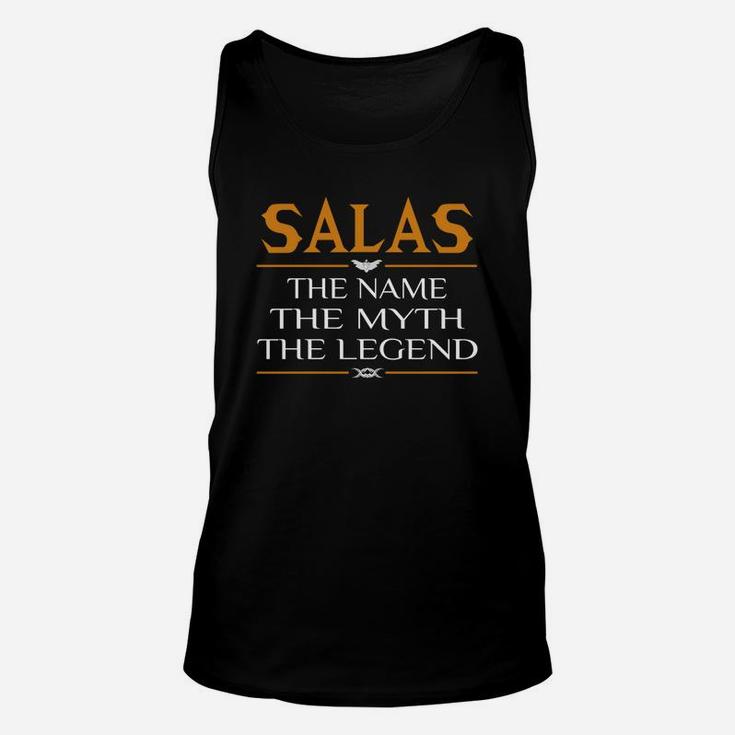 Salas The Name The Myth The Legend Unisex Tank Top