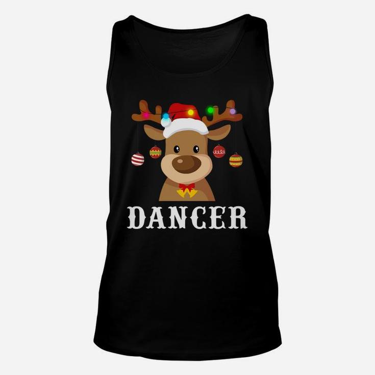 Santa Reindeer Dancer Xmas Group Costume T-shirt Unisex Tank Top
