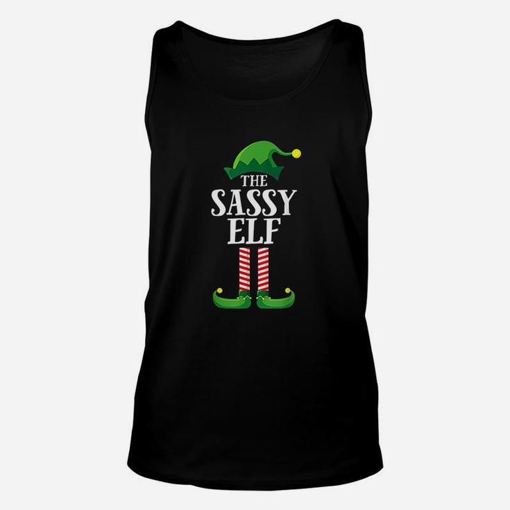Sassy Elf Matching Family Group Christmas Party Unisex Tank Top