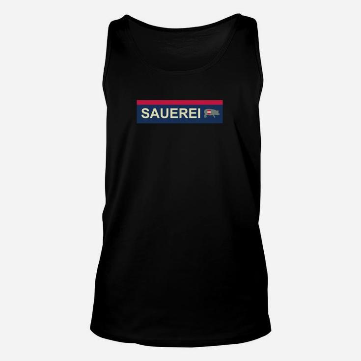 Sauerei Kennzeichen-Design Schwarzes Unisex TankTop, Ausgefallenes Oberteil