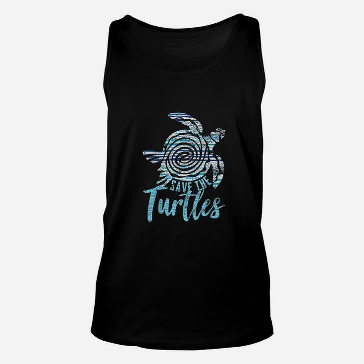 Save The Turtles Vintage Earth Day Unisex Tank Top