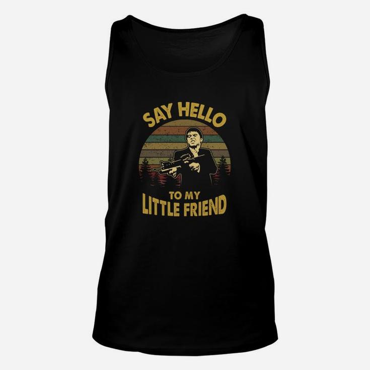 Say Hello To My Little Friend Vintage Unisex Tank Top