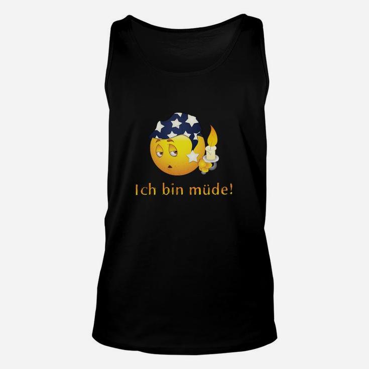 Schlafmütze Emoji Unisex TankTop Ich bin müde!, Lustiges Design