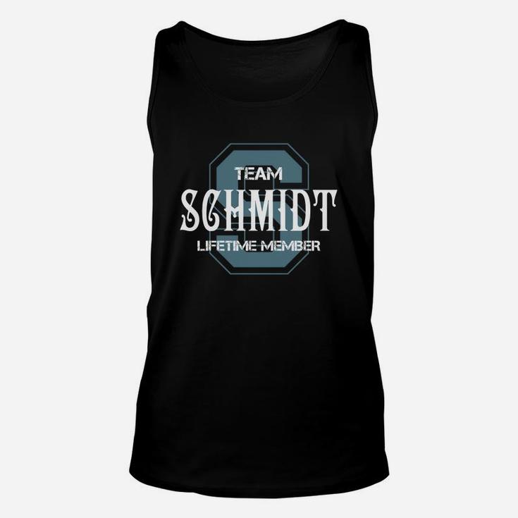 Schmidt Shirts - Team Schmidt Lifetime Member Name Shirts Unisex Tank Top