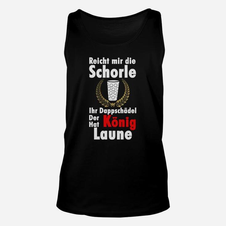 Schorle-König Lustiges Unisex TankTop mit Spruch, Herren Illustrations-Tee