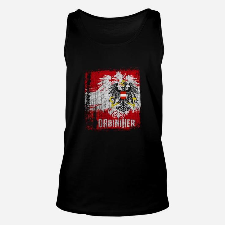 Schwarzes Herren Unisex TankTop Adler-Motiv, Originär Schriftzug