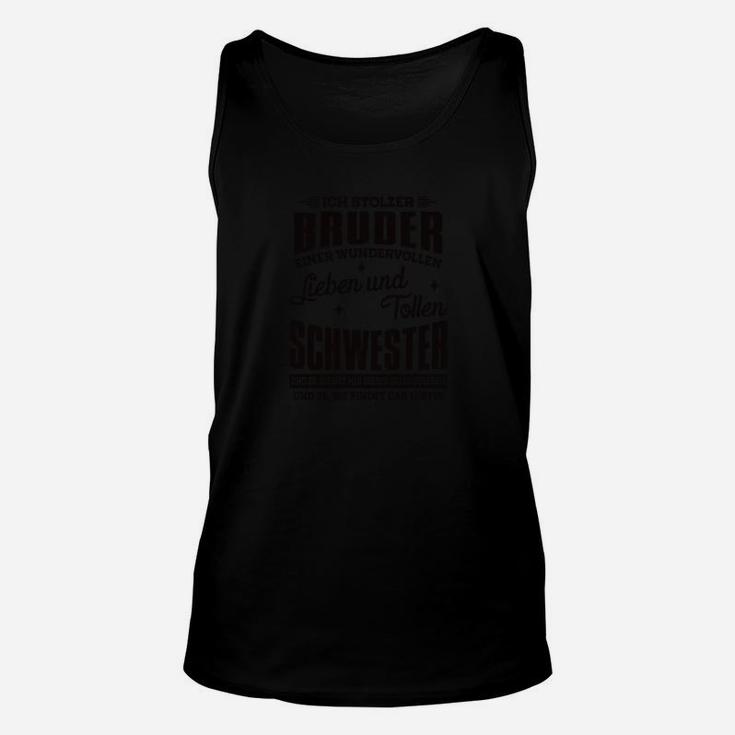 Schwarzes Herren Unisex TankTop, Grafikdruck Design Lustiges Motiv