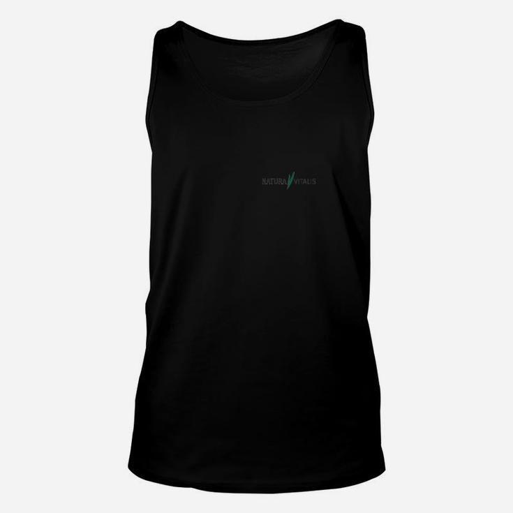 Schwarzes Herren-Unisex TankTop mit dezenter Logo-Stickerei, Elegantes Design