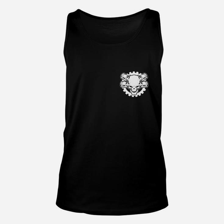 Schwarzes Herren Unisex TankTop mit Löwen-Emblem, Modisches Design