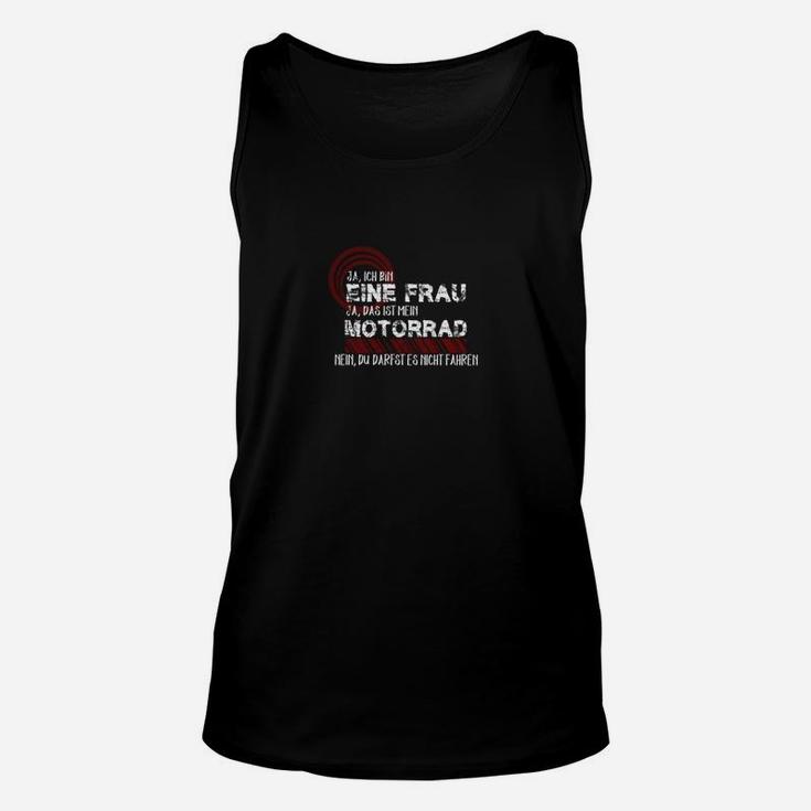 Schwarzes Motorrad Unisex TankTop mit Spruch für Männer, Biker Tee