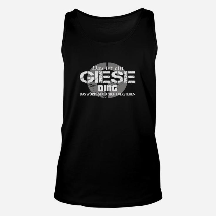 Schwarzes Unisex TankTop Das ist ein Ding – Lustiges Spruch-Unisex TankTop