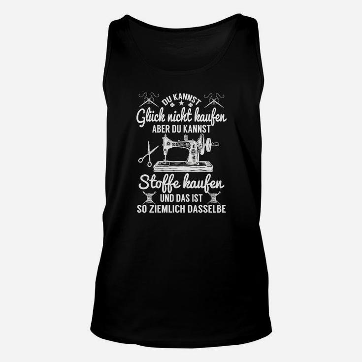 Schwarzes Unisex TankTop Glück, Stoffe kaufen, Hobby-Nähdesign