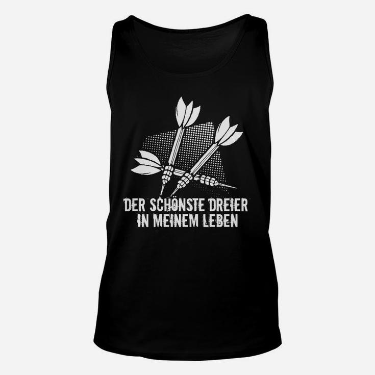 Schwarzes Unisex TankTop mit Pfeil-Design, Schönster Dreier im Leben-Aufdruck