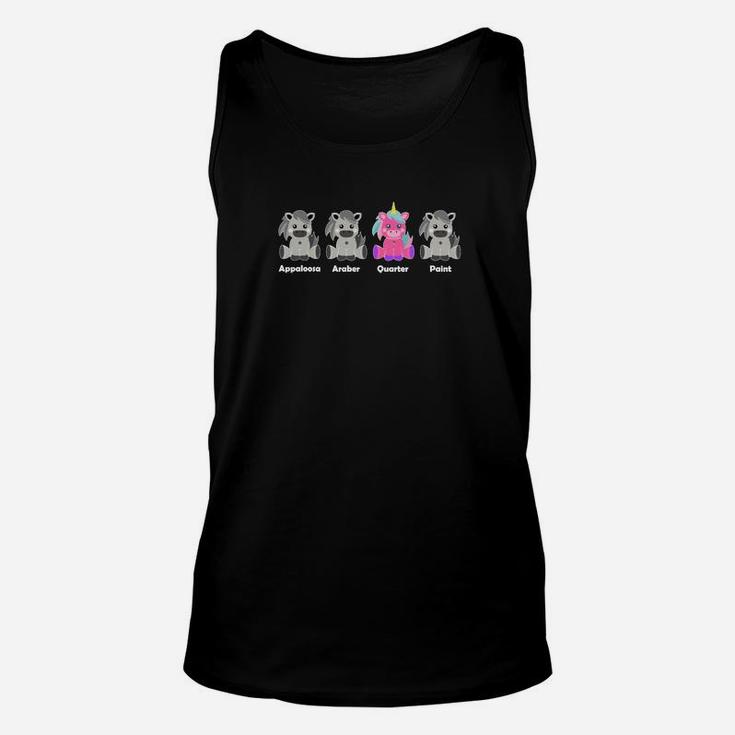 Schwarzes Unisex TankTop Vier Pandas Motive - Aggressiv bis Güte