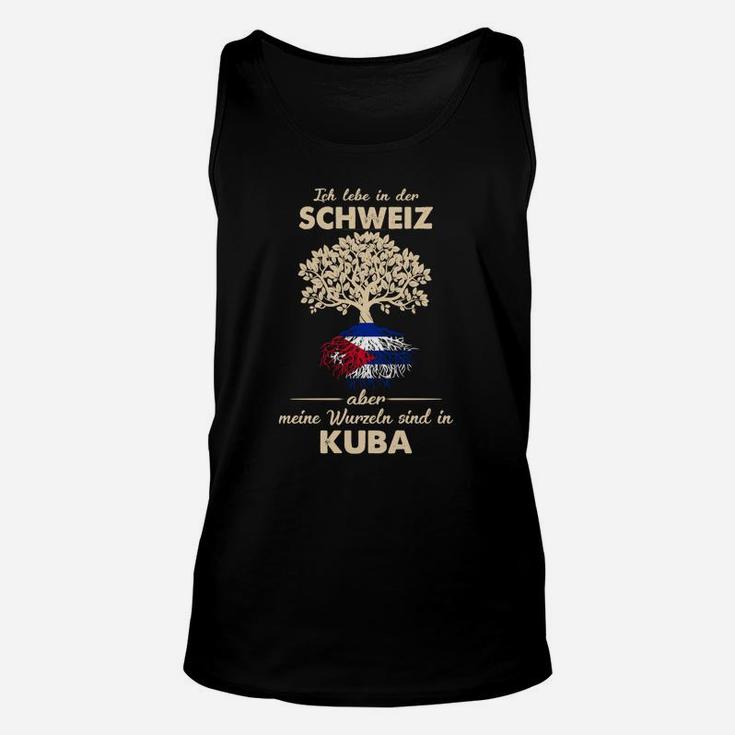 Schweiz-Kuba Wurzeln Unisex TankTop, Stolze Kubanische Herkunft