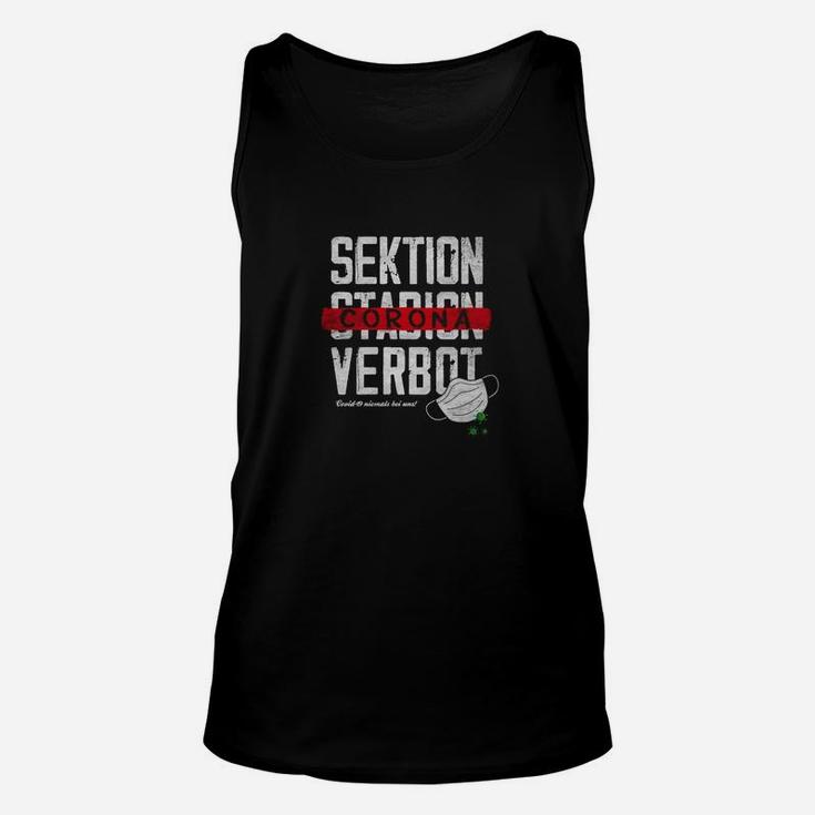 Sektion Pyjama Corona Verbot Unisex TankTop, Lustig mit Mundschutz Design