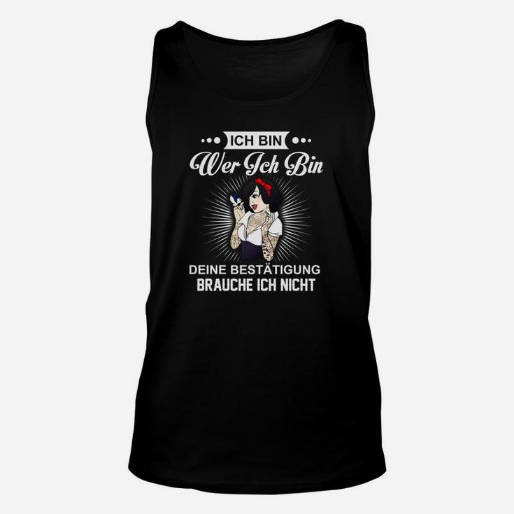 Selbstbewusstes Anime Unisex TankTop Ich bin wer ich bin, Unabhängigkeits-Statement