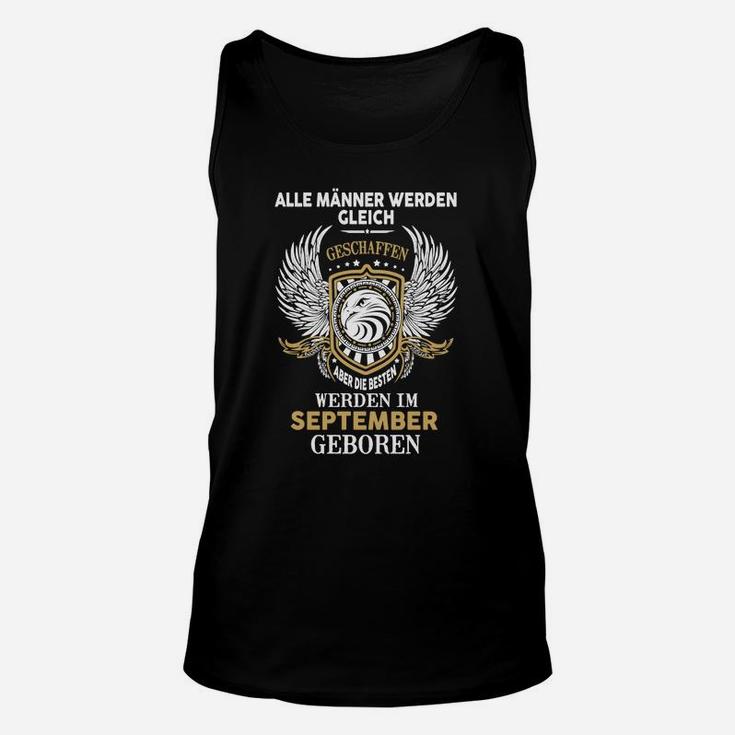 September Geburtstag Herren Unisex TankTop, Beste Männer Flügel Design