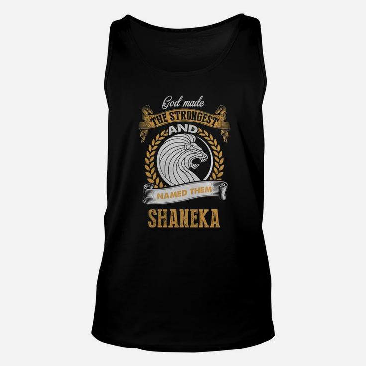 Shaneka Shirt, Shaneka Family Name, Shaneka Funny Name Gifts T Shirt Unisex Tank Top