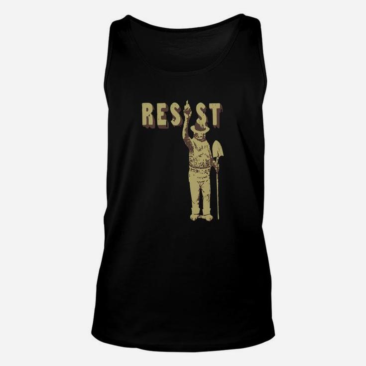 Smokey Bear Says Resist Tee Shirt - Mens Tall T-shirt Unisex Tank Top