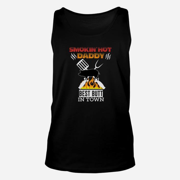 Smoking Hot Daddy Funny Bbq Dad Fathers Day Premium Unisex Tank Top