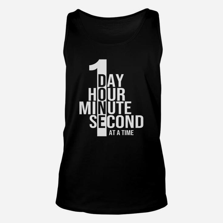 Sobriety Recovery Sober One Day At A Time Unisex Tank Top