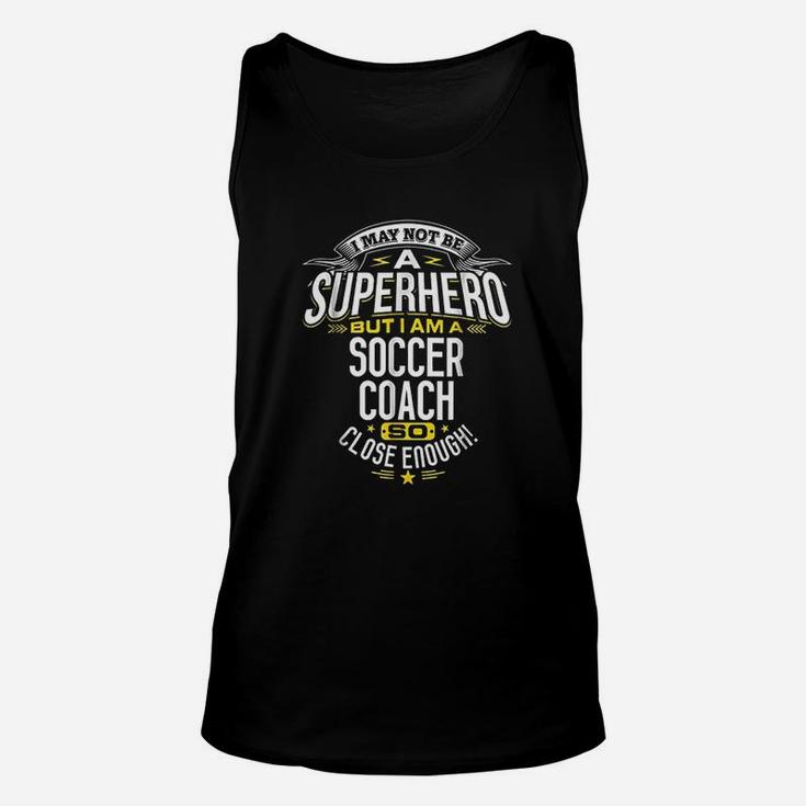 Soccer Coach Gift Idea Superhero Soccer Coach Unisex Tank Top