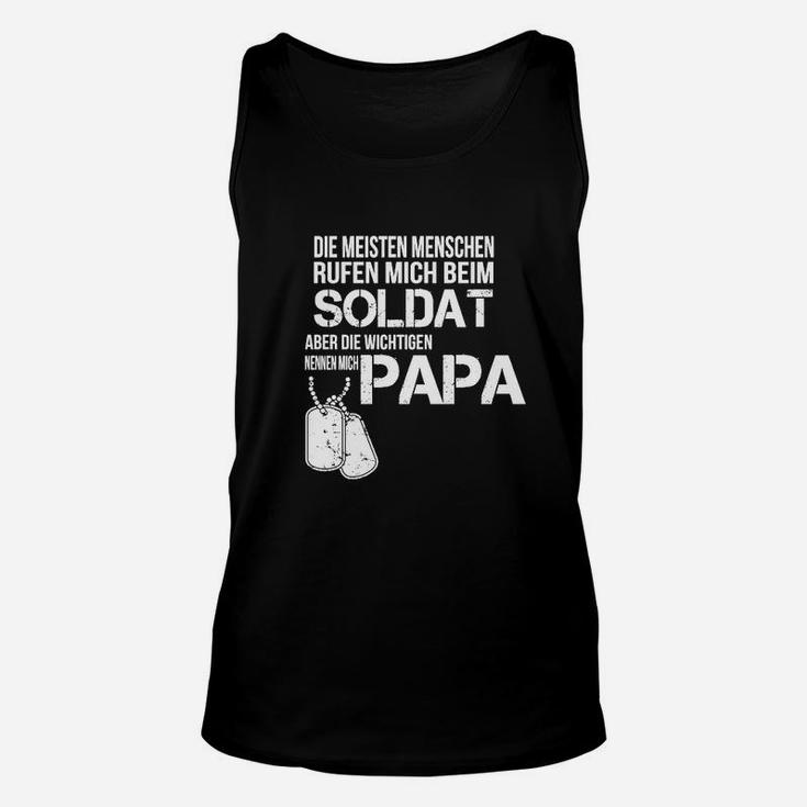 Soldat und Papa Militär Themen-Unisex TankTop, Geschenk für Vatertag