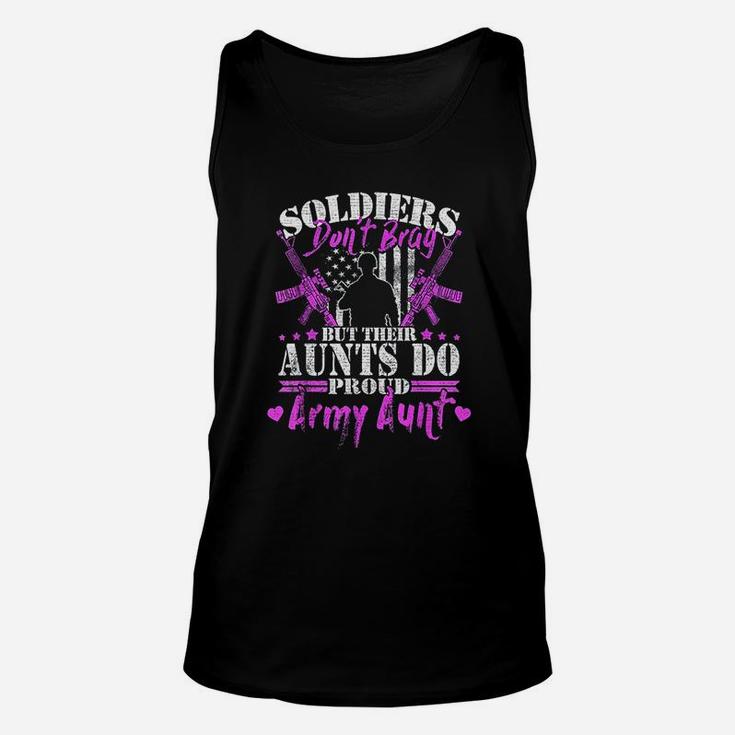 Soldiers Dont Brag Proud Army Aunt Military Auntie Gift Unisex Tank Top