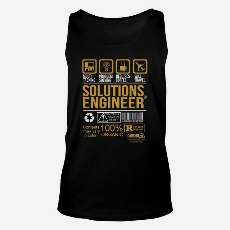 Solutions Engineer Unisex Tank Top
