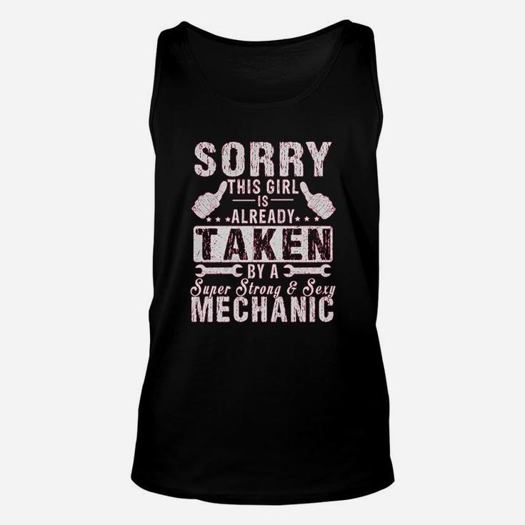 Sorry This Girl Is Already Taken By A Mechanic Wife Gift Unisex Tank Top
