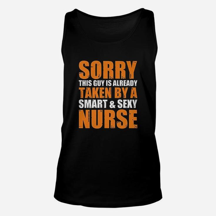 Sorry This Guy Is Already Taken By A Smart Nurse Gift Unisex Tank Top