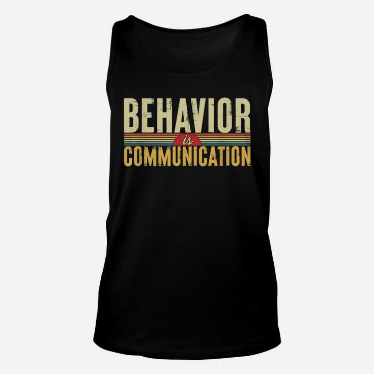 Sped Special Education Behavior Is Communication Vintage Unisex Tank Top