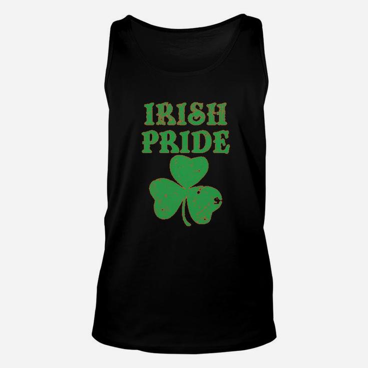 St Patricks Day American Irish Pride Lucky Leaf Unisex Tank Top