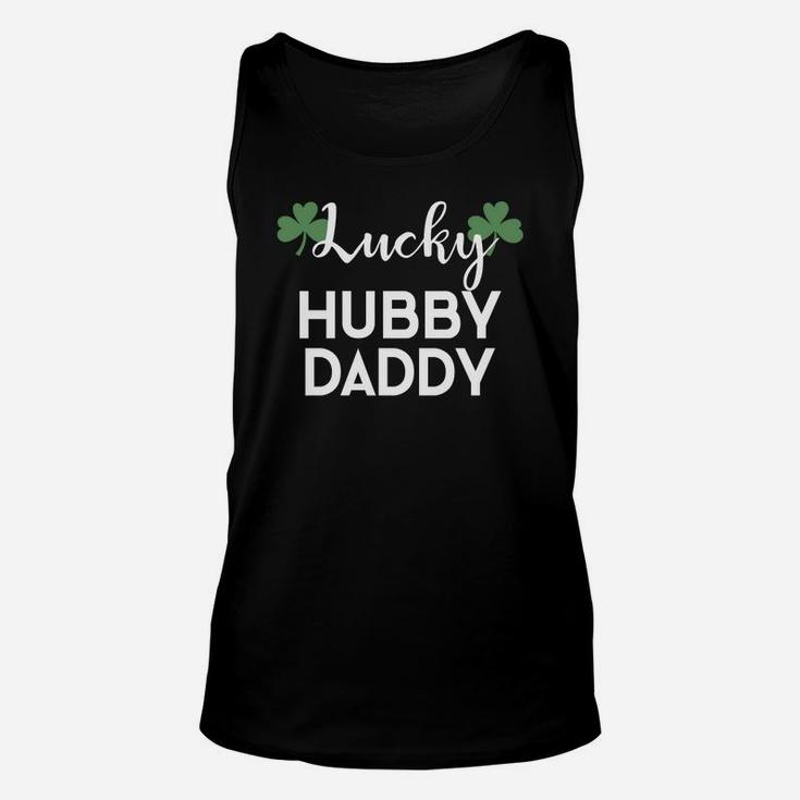 St Patricks Pattys Day Couples Lucky Husband Daddy Unisex Tank Top