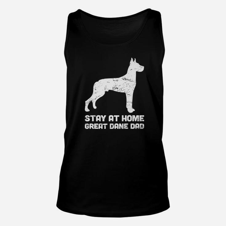 Stay At Home Dog Dad Funny Great Dane Unisex Tank Top