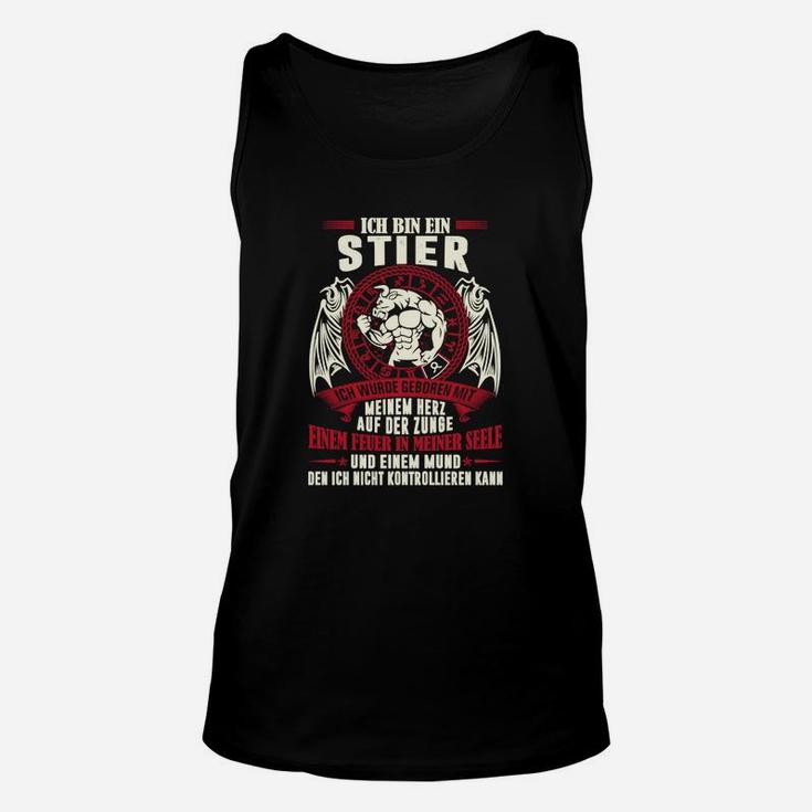 Stier-Sternzeichen Herren Unisex TankTop mit lustigem Spruch, Astrologie Tee