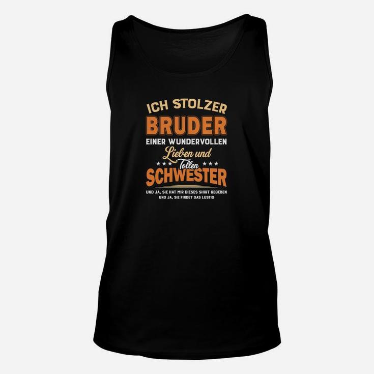 Stolzer Bruder Lieblingsschwester Unisex TankTop, Geschwister Liebe