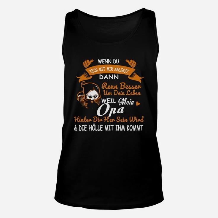 Stolzer Opa Schwarzes Unisex TankTop mit Aufdruck, Design für Großväter