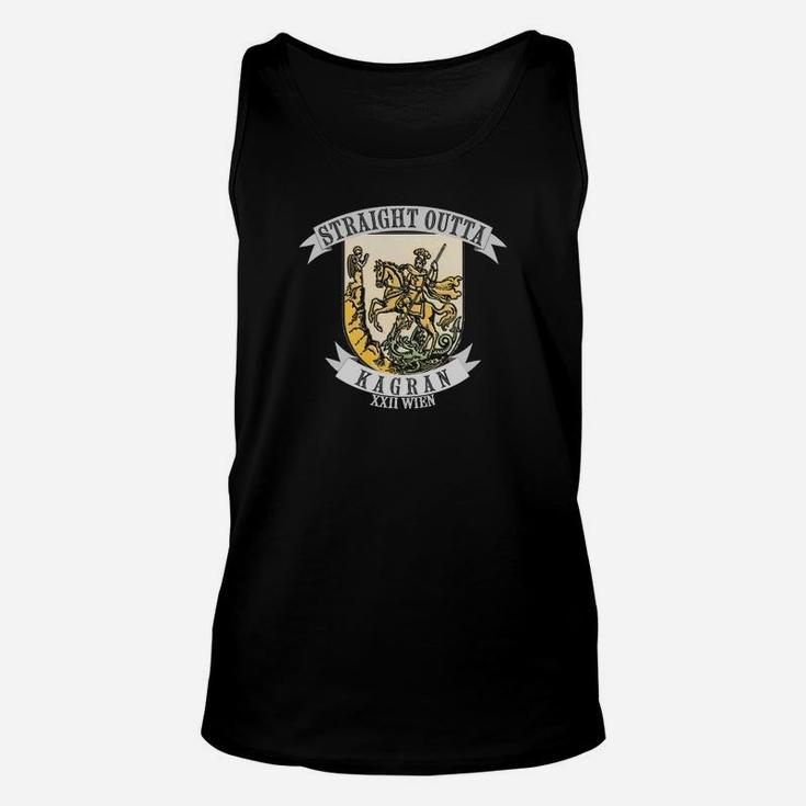 Straight Outta Kagran Herren Unisex TankTop mit Wappen-Design