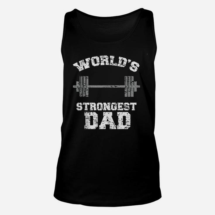 Strong Dad Gym Best Daddy Ever, dad birthday gifts Unisex Tank Top