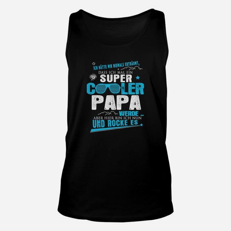 Super Cooler Papa Schwarzes Unisex TankTop, Lustiges Oberteil für Vatertag