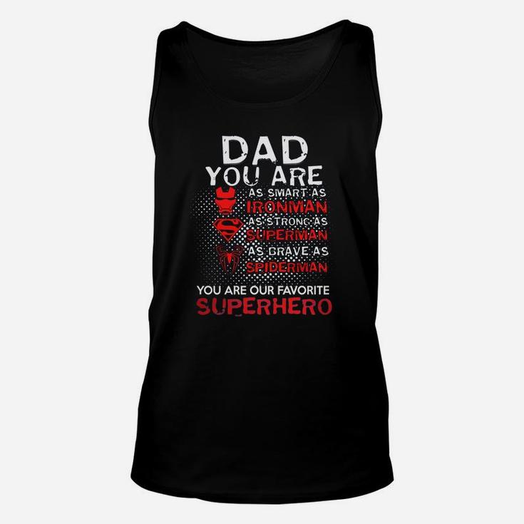 Superdad Superdad Tshirt Men Super Dad Shirt Dad Superhero Unisex Tank Top