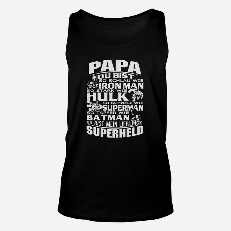 Superheld Papa Unisex TankTop, Herren Vatertag Aufdruck